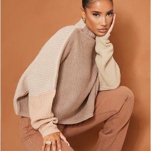 Pretty little thing color block sweater